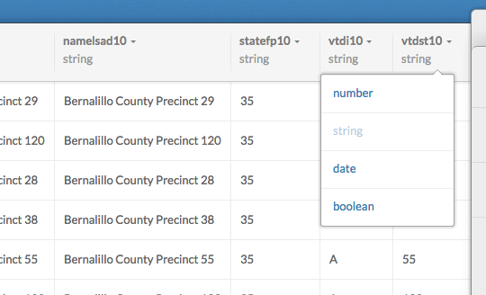 Viewing the dataset