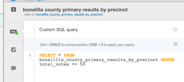 Running an SQL query